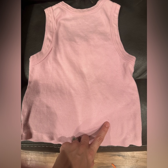 Daily Drills Pink Ribbed Tank Top - Picture 6 of 7